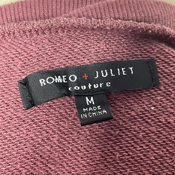 Romeo + Juliet Couture Distressed Sweatshirt M - Picture 13 of 13